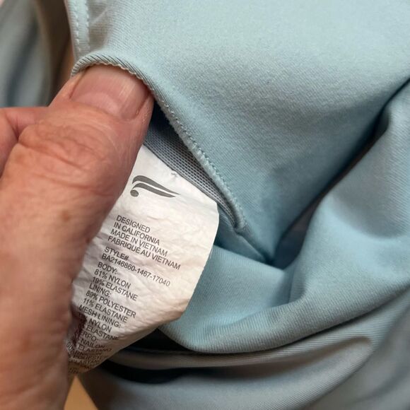 Fabletics Callie Medium Impact Sports Bra Sz Medium Blue - Picture 4 of 5